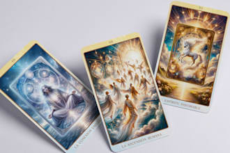 design tarot, card game illustration, oracle zodiac, art nouveau, tcg card deck