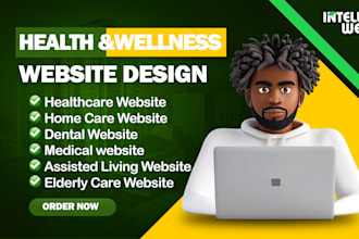 design healthcare website assisted living home care website medical website
