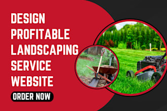 design lawncare landscaping fertilization gardening florist agriculture website