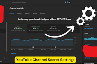 complete youtube channel setup  optimization SEO