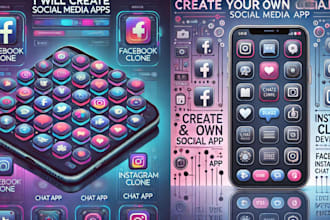 do social media app, facebook clone, chat app, instagram clone