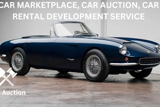 develop car marketplace app, car auction app, car rental app, car leasing app