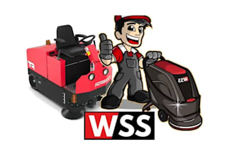 design unique floor cleaning machine logo