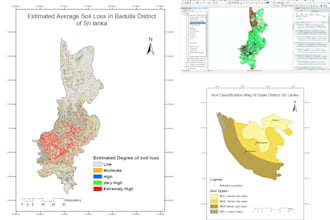 gis map, geospatial analysis, illustrate maps