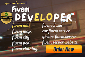 be your fivem developer, custom fivem mlo, cars, clothes, chain, rings and watch