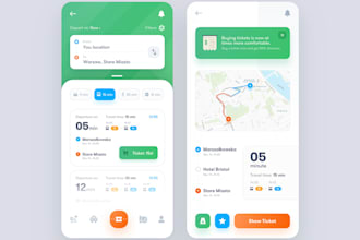 develop bus booking app, bus tracking app, gps and gis, bus ticket app