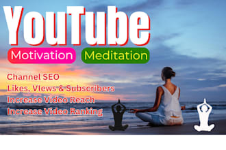 promote youtube meditation relaxing and natural music video, meditation sound