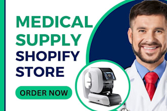 design medical supply shopify store medical equipment medical website healthcare