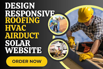 build hvac plumbing solar roofing  airduct removal fencing website sales funnel