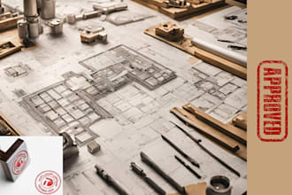 stamp and seal any state architectural plans for a city permission in the united