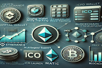build exchange website, wallet app, crypto wallet for both IOS, android and web