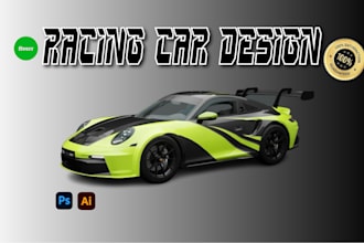 wrap design racing car wrap, car wrap design