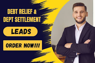 generate quality debt relief leads debt settlement leads that convert