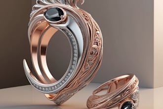 create 3d cad design, 3d jewelry design for printing and rendering