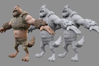 create a stylized 3d character