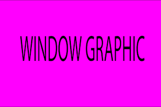 design custom windows graphics, signage, shopfront
