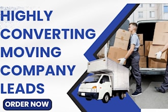 generate hot movers leads moving company lead logistics leads facebook page ads