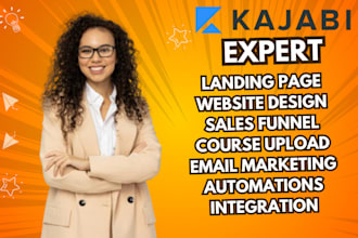 kajabi website design kajabi sales funnel online course landing page