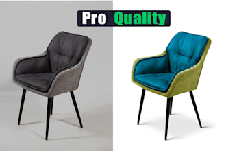 do furniture image cutout with shadow color change