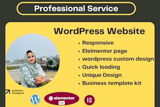 developed responsive wordpress website