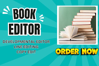 developmentally edit ebook copy line edit book proofread format novel memoir