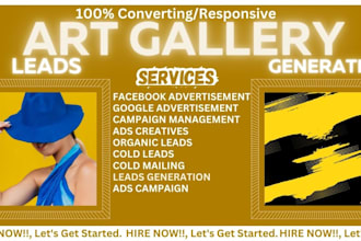art gallery leads art gallery facebook ads, google ads, museum leads video ads