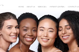 design a premium medical spa website, aesthetics clinic and healthcare website
