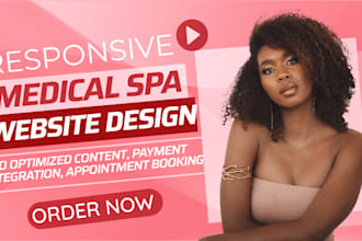 design medical spa, clinic website, chiropractor, dental, healthcare wix website