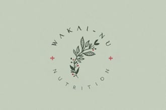 create an elegant feminine watercolor signature logo