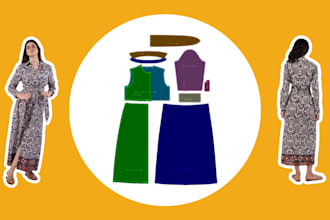 make digital PDF sewing pattern for you clothing manufacturer ready