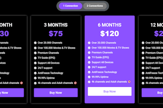create a professional iptv website for your iptv reseller business services