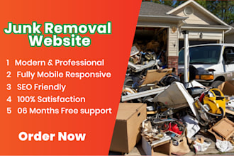 design junk removal website for your company