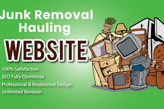 design junk removal website for your company