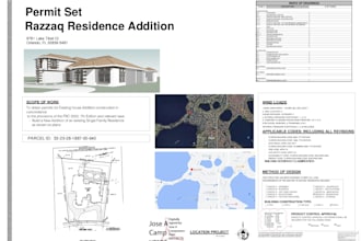 do architectural and construction permit drawings for residential houses