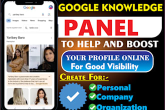 create well approved google panel for your personal use or organization