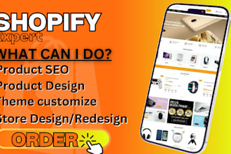 design ecommerce website, shopify fashion store, and add custom theme