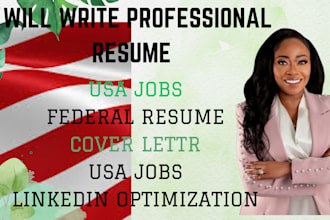 write a professional federal resume writer