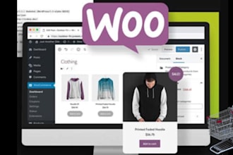 build woocommerce online ecommerce website and wordpress woocommerce