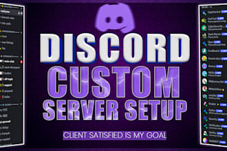 setup a best custom discord server for you