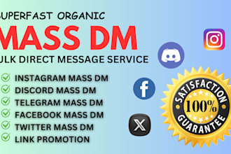 send instagram mass dm, discord mass dm, telegram twitter mass dm to your target