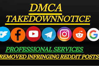 remove harassing defaming infringing leaked copyright negative links under dmca