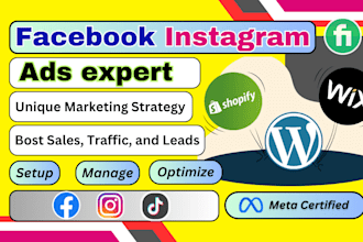 do facebook ads campaign, instagram ads for sales and leads