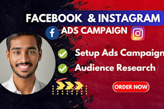 create facebook ads campaign and instragram marketing, ig ads