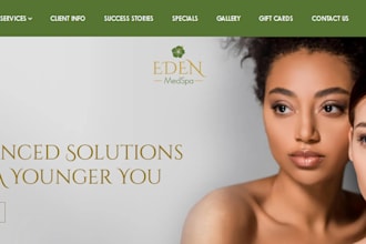 design healthcare website, medical spa website cosmetic clinic website