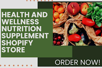 design nutrition supplement shopify store health supplement store weight loss