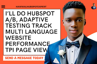 do hubspot ab adaptive testing track multi language website performance tpi page