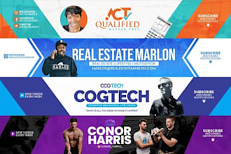 desgin facebook cover and youtube banner