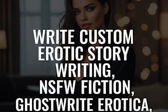 write custom erotic story writing, nsfw fiction, ghostwrite erotica fanfiction