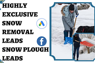 generate snow removal leads junk removal leads  tree removal snow plough leads