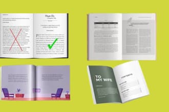 book formatting book layout design and publishing book editing kindle format